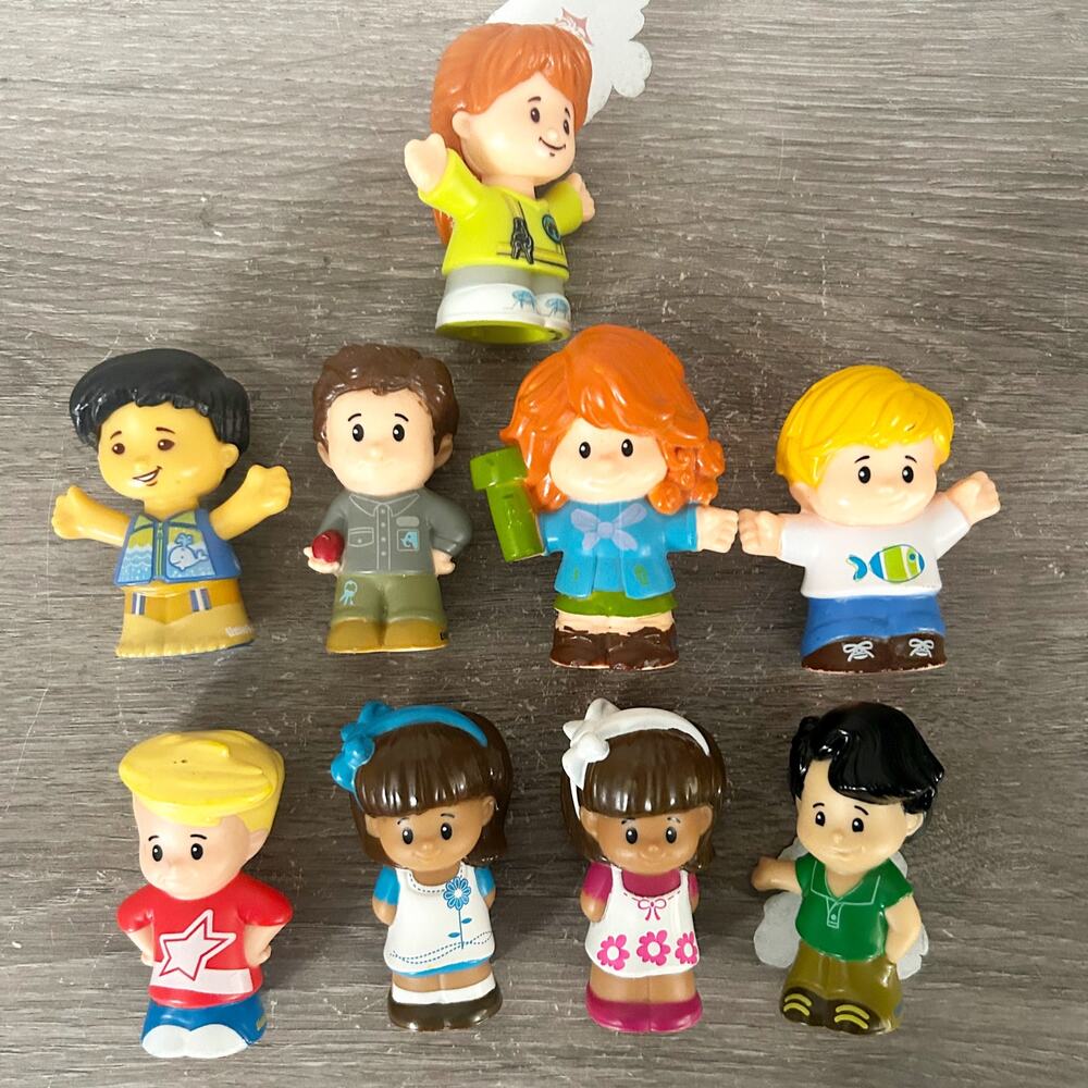 Fisher-Price Little People Mixed Lot of 9 Kids / Characters EUC